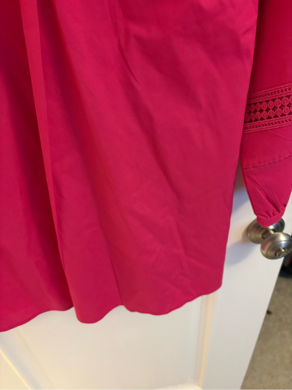 Chico's Bright Pink V Tunic Top - Picture 5 of 16